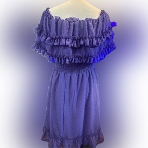 Hazel and olive ruffle off shoulder dress